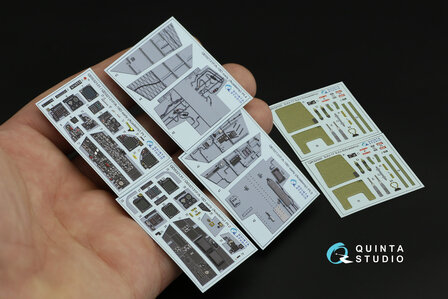 Quinta Studio QD32131 - F/A-18D Early 3D-Printed &amp; coloured Interior on decal paper (for Academy kit) - 1:32