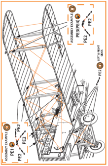 Clear Prop Models CPA72071 - Wire Turnbuckles and ports PE set CP kits DH.9a/R-1/MR-1 - 1:72