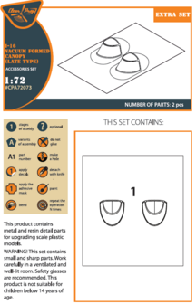 Clear Prop Models CPA72073 - I-16 vacuum formed canopy (late version) - 1:72