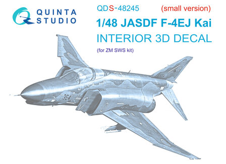 Quinta Studio QDS-48245 - F-4EJ Kai 3D-Printed &amp; coloured Interior on decal paper (for ZM SWS kit) - Small Version - 1:48