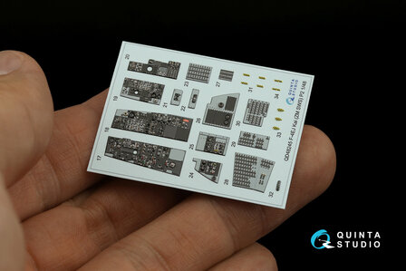 Quinta Studio QDS-48245 - F-4EJ Kai 3D-Printed &amp; coloured Interior on decal paper (for ZM SWS kit) - Small Version - 1:48