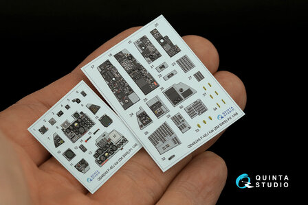 Quinta Studio QDS-48245 - F-4EJ Kai 3D-Printed &amp; coloured Interior on decal paper (for ZM SWS kit) - Small Version - 1:48