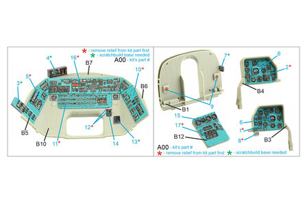 Quinta Studio QDS-35065 - Mi-8MT 3D-Printed &amp; coloured Interior on decal paper (for Trumpeter kit) - Small Version - 1:35