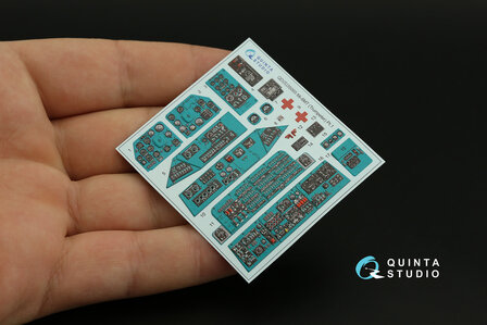 Quinta Studio QDS-35065 - Mi-8MT 3D-Printed &amp; coloured Interior on decal paper (for Trumpeter kit) - Small Version - 1:35