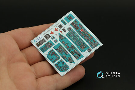 Quinta Studio QDS-35065 - Mi-8MT 3D-Printed &amp; coloured Interior on decal paper (for Trumpeter kit) - Small Version - 1:35