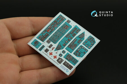 Quinta Studio QDS-35065 - Mi-8MT 3D-Printed &amp; coloured Interior on decal paper (for Trumpeter kit) - Small Version - 1:35