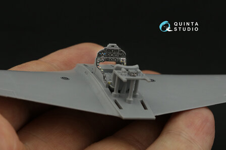 Quinta Studio QD72056 - Yak-9D 3D-Printed &amp; coloured Interior on decal paper (for Zvezda kit) - 1:72