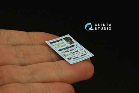 Quinta Studio QD72049 - Me-262A 3D-Printed &amp; coloured Interior on decal paper (for Airfix kit) - 1:72