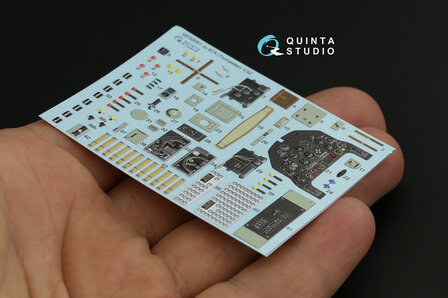 Quinta Studio QD32091 - Ju 87A 3D-Printed &amp; coloured Interior on decal paper (for Trumpeter kit) - 1:32