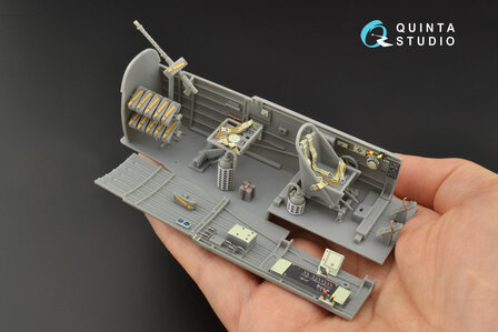 Quinta Studio QD32091 - Ju 87A 3D-Printed &amp; coloured Interior on decal paper (for Trumpeter kit) - 1:32