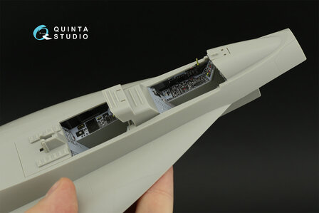 Quinta Studio QD32123 - F/A-18F early 3D-Printed &amp; coloured Interior on decal paper (for Trumpeter kit) - 1:32