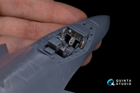 Quinta Studio QD48060 - F-35A 3D-Printed &amp; coloured Interior on decal paper (for Meng kit) - 1:48