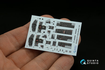 Quinta Studio QD48202 - TF-104G 3D-Printed &amp; coloured Interior on decal paper (for Kinetic) - 1:48