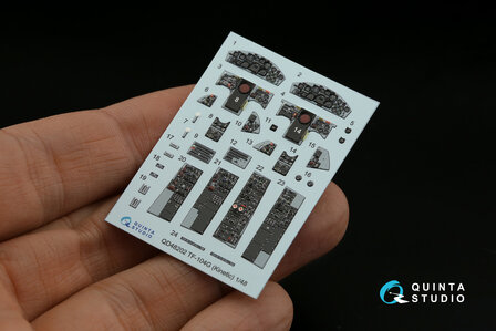 Quinta Studio QD48202 - TF-104G 3D-Printed &amp; coloured Interior on decal paper (for Kinetic) - 1:48