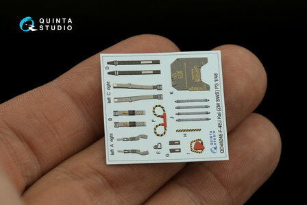 Quinta Studio QD48245 - F-4EJ Kai 3D-Printed &amp; coloured Interior on decal paper (for ZM SWS kit) - 1:48