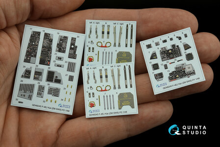 Quinta Studio QD48245 - F-4EJ Kai 3D-Printed &amp; coloured Interior on decal paper (for ZM SWS kit) - 1:48