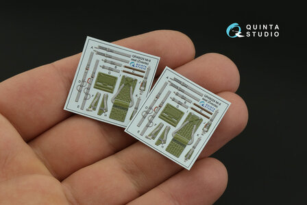 Quinta Studio QD48339 - Mi-8MT 3D-Printed &amp; coloured Interior on decal paper (for Zvezda kit) - 1:48