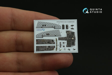 Quinta Studio QDS-48361 - A-10C 3D-Printed &amp; coloured Interior on decal paper (for Hobby Boss kit) - Small Version  - 1:48