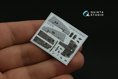 Quinta Studio QDS-48361 - A-10C 3D-Printed &amp; coloured Interior on decal paper (for Hobby Boss kit) - Small Version  - 1:48