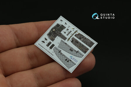 Quinta Studio QDS-48361 - A-10C 3D-Printed &amp; coloured Interior on decal paper (for Hobby Boss kit) - Small Version  - 1:48