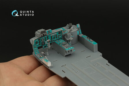 Quinta Studio QDS-35077 - Ka-29 3D-Printed &amp; coloured Interior on decal paper (for Trumpeter kit) - Small Version  - 1:35