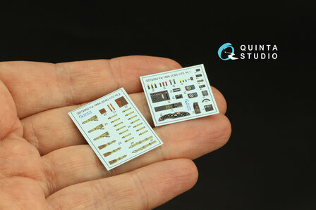 Quinta Studio QD72052 - Fw 189A 3D-Printed &amp; coloured Interior on decal paper (For ICM kit)  - 1:72