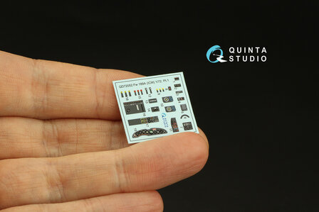 Quinta Studio QD72052 - Fw 189A 3D-Printed &amp; coloured Interior on decal paper (For ICM kit)  - 1:72