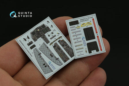 Quinta Studio QD48361 - A-10C 3D-Printed &amp; coloured Interior on decal paper (for Hobby Boss kit)  - 1:48