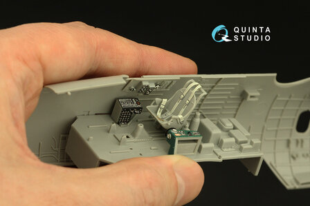 Quinta Studio QD48351 - TBF-1C 3D-Printed &amp; coloured Interior on decal paper (for Hobby Boss kit)  - 1:48