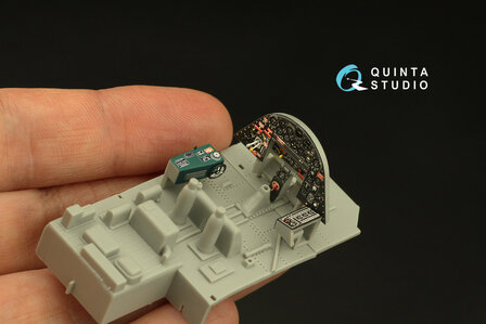 Quinta Studio QD48351 - TBF-1C 3D-Printed &amp; coloured Interior on decal paper (for Hobby Boss kit)  - 1:48