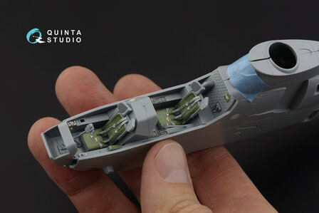 Quinta Studio QD48331 - AH-1G 3D-Printed &amp; coloured Interior on decal paper (for Special Hobby kit)  - 1:48