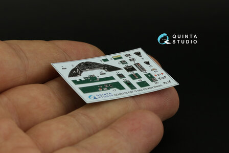 Quinta Studio QD48318 - F4F-3 late 3D-Printed &amp; coloured Interior on decal paper (for Hobby Boss kit)  - 1:48