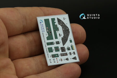 Quinta Studio QD48318 - F4F-3 late 3D-Printed &amp; coloured Interior on decal paper (for Hobby Boss kit)  - 1:48