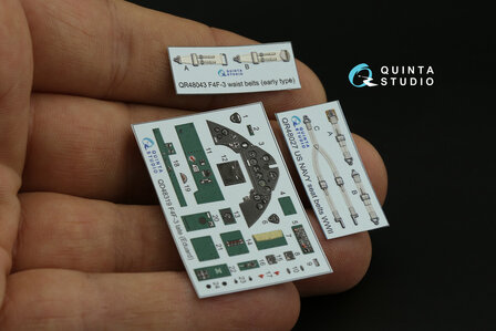 Quinta Studio QD48319 - F4F-3 late 3D-Printed &amp; coloured Interior on decal paper (for Eduard kit)  - 1:48