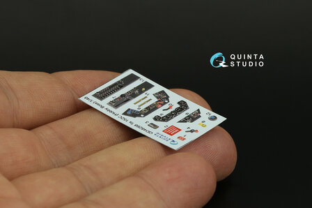 Quinta Studio QD48268 - Ta 152C 3D-Printed &amp; coloured Interior on decal paper (for Hobby Boss kit)  - 1:48