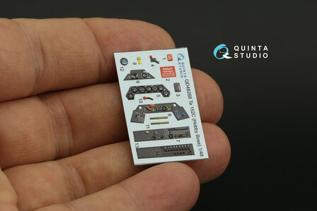 Quinta Studio QD48268 - Ta 152C 3D-Printed &amp; coloured Interior on decal paper (for Hobby Boss kit)  - 1:48