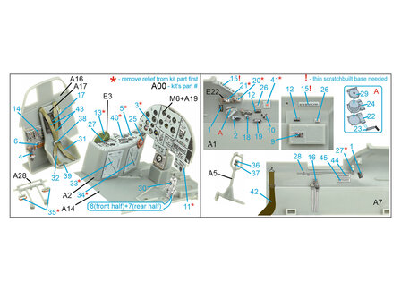 Quinta Studio QD32154 -  IL-2M3 3D-Printed &amp; coloured Interior on decal paper (for Hobby Boss kit)  - 1:32