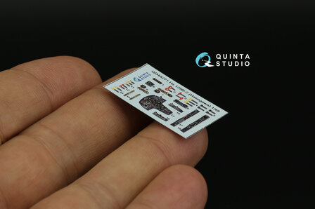 Quinta Studio QD48271 - Hs 129B-2 3D-Printed &amp; coloured Interior on decal paper (for Hasegawa) - 1:48