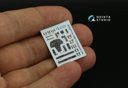 Quinta Studio QD48271 - Hs 129B-2 3D-Printed &amp; coloured Interior on decal paper (for Hasegawa) - 1:48