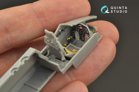 Quinta Studio QD48271 - Hs 129B-2 3D-Printed &amp; coloured Interior on decal paper (for Hasegawa) - 1:48