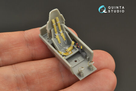 Quinta Studio QD48271 - Hs 129B-2 3D-Printed &amp; coloured Interior on decal paper (for Hasegawa) - 1:48