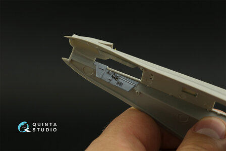 Quinta Studio QD48277 - F/A-18A 3D-Printed &amp; coloured Interior on decal paper (for HobbyBoss kit) - 1:48