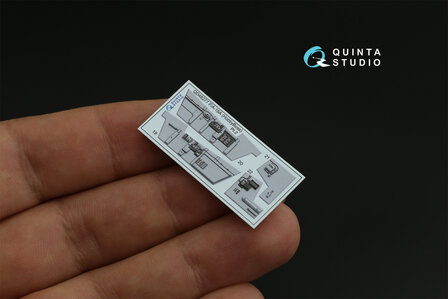 Quinta Studio QD48277 - F/A-18A 3D-Printed &amp; coloured Interior on decal paper (for HobbyBoss kit) - 1:48