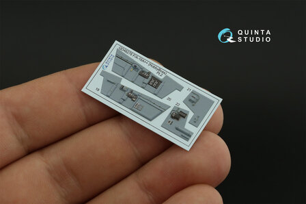 Quinta Studio QD48278 - F/A-18A++ 3D-Printed &amp; coloured Interior on decal paper (for HobbyBoss kit) - 1:48