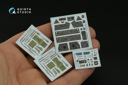 Quinta Studio QD48354 - Mi-17 (Mi-8MT Export version) 3D-Printed &amp; coloured Interior on decal paper (for Zvezda kit) - 1:48