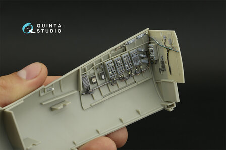 Quinta Studio QD32157 - F-15C Late/F-15J late 3D-Printed &amp; coloured Interior on decal paper (for Tamiya kit) - 1:32