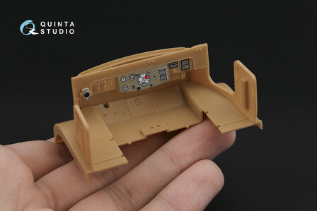 Quinta Studio QD35075 - Sd.Kfz.6-1 BN9b 3D-Printed &amp; coloured Interior on decal paper (for Bronco kit) - 1:35