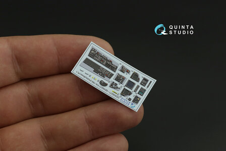 Quinta Studio QDS-48277 - F/A-18? 3D-Printed &amp; coloured Interior on decal paper (for HobbyBoss kit) - Small Version - 1:48