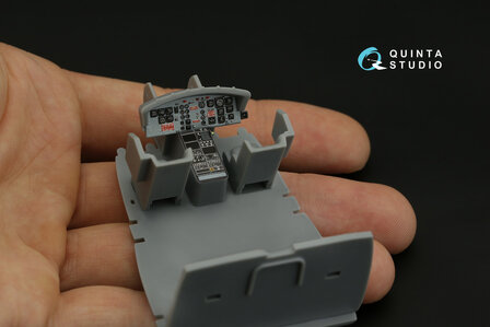 Quinta Studio QDS-48286 - UH-1C 3D-Printed &amp; coloured Interior on decal paper (for HobbyBoss kit) - Small Version - 1:48