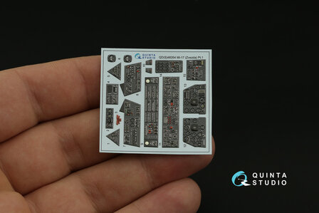 Quinta Studio QDS-48354 - Mi-17 (Mi-8MT Export version) 3D-Printed &amp; coloured Interior on decal paper (for Zvezda kit) - Small Version - 1:48